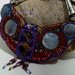 Collana con pietre e perline fatta a mano con tecnica embroidery "Coquette"