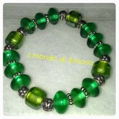 braccialetto color verde smeraldo