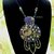 Collana con pietre e perline fatta a mano con tecnica embroidery  "Starry night"