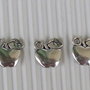 6 charms mele 10x10mm