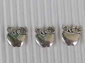 6 charms mele 10x10mm