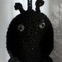 Pupazzetto amigurumi portachiave ciondolo coccinella portafortuna