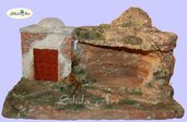 Presepe Artigianale - Grotta e casa palestinese 