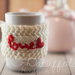 copri tazza - mug fatto a maglia con cuore -  BatuffoloHandmade