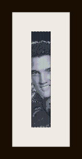 schema bracciale Elvis Presley in stitch peyote ( 2 drop ) pattern - solo per uso personale