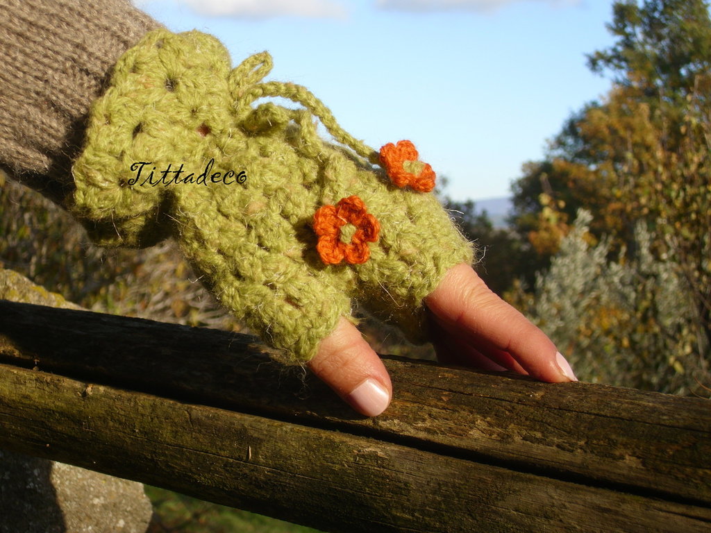 Guanti Senza Dita Lavorati A Maglia Con Foro Per Il Pollice, Motivo A Squame Di Pesce, Da Donna - Caff&egrave;