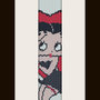 schema bracciale Betty Boop 3 in stitch peyote ( 2 drop ) pattern - solo per uso personale