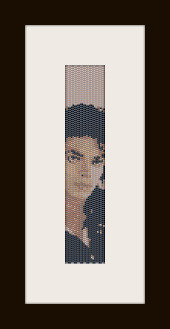 schema bracciale Michael Jackson in stitch peyote ( 2 drop ) pattern - solo per uso personale