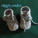 Uncinetto baby scarpe con lacci Crochet baby shoes baby boy Hand made 