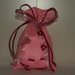 sacchetti per confetti fai da te artigianali "onda rosa"