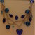 Collana blu con cuore