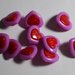 Bottoncini a cuore in plastica colorati 15mm. Buttons to heart in plastic colored 15mm.