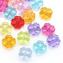 10 Distanziatori Perle quadrifoglio 12mm x 12mm colori mix