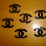 CIONDOLO CHANEL STYLE - no fimo - NO MADE IN CHINA per orecchini bracciali charms