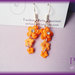 Orecchini pendenti Flowers - Arancio