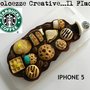 Cover IPHONE5 - Starbucks Donut, caffè, kawaii, crepes, waffel, torta, cupcake