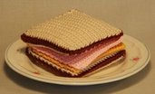 Amigurumi Sandwich Pattern-  Patrón Sandwich Jamón y Queso
