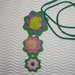 Collana con pendente in gomma crepla Fiori - Happy Garden^^ 