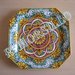 Ceramica: piatto ottagonale barocco