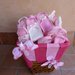 sacchetti x confetti, segnaposto fai da te artigianali festone rosa 