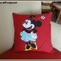 Cuscino Minnie dipinto a mano