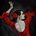 quadro ballerina di flamenco
