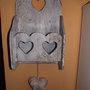 portalettere con cuore shabby chic