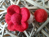 Flower red pin