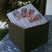 scatola di cartone ricoperta in tessuto americano