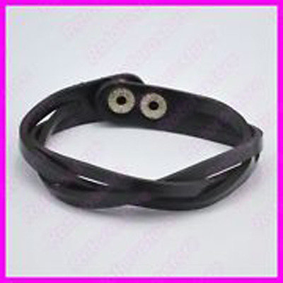 Bracciale Bracciale Pelle Uomo - Classico Bracciale Intrecciato A - Foto 10