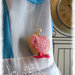 Alice nel paese delle meraviglie: collana "Torta Mangiami" Collana per Bambini! - fatta a mano, catenella colore argento