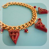 RED AND GOLD bracelet