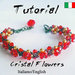 Tutorial Bracelet Crystal Flowers ( Download digitale istantaneo:2 Files incluso)