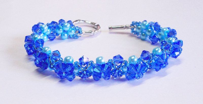 Tutorial Bracelet Crystal Flowers Download Digitale Istantaneo2