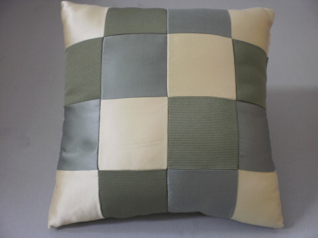 Fodera Per Cuscino Da Terra Indiano Vintage, Patchwork Ricamato, Giallo Mango, 70x70 Cm