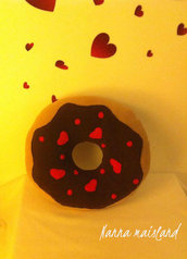 cuscino ciambella donut romantica