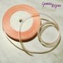 Lotto 1 mt. nastro organza 10mm rosa salmone