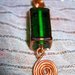 Copper necklace with Murano’s Glass cube