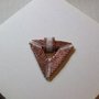 Collier in argento brunito con ciondolo a triangolo realizzato con perline Miyuki - cod. A29