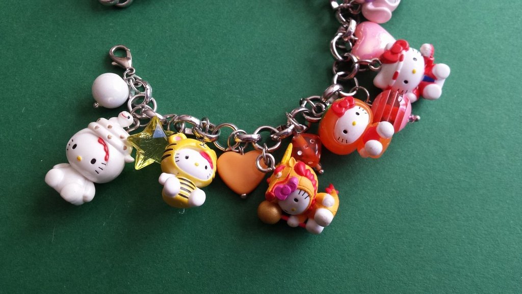 Bracciale Hello Kitty Rosa E Blu, 2 Pezzi, Stile Perline, Carino Per Regalo