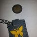 Portachiavi portamoneta o gettone x carrello della spesa farfalla farfallina