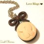 COLLANA CIONDOLO CHARM FIMO BISCOTTO RINGO