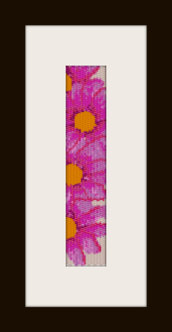 schema bracciale Margherite Rosa in stitch peyote ( 2 drop ) pattern - solo per uso personale