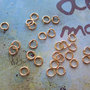 100 Anellini 5mm apribili oro