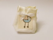 Sacchetto portaconfetti in cotone e satin: per una bomboniera sofisticata ed elegante ma semplice