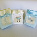 Set di 10 sacchetti portaconfetti: le bomboniere in cotone e satin per il battesimo, la comunione, la cresima del vostro bambino