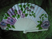 abanico pintado a mano hand painted spanish fan eventail ventaglio