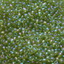 20 g. di conteria VERDE ABETE iridescente - perline