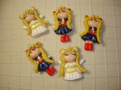 Ciondolo SAILOR MOON / SERENITY fimo - charms per orecchini bracciali collana portachiavi