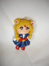 Ciondolo SAILOR MOON fimo - charms per orecchini bracciali collana portachiavi